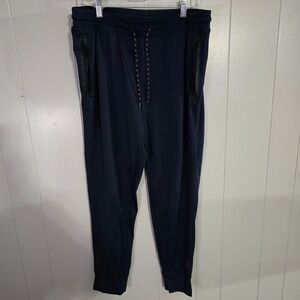Balance Collection Men's Large Navy Blue Jogger Pants Activewear Tech Pockets L